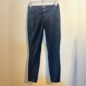 PAIGE Verdugo Ankle Midnight Blue Velvet Pants
